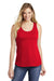 District DT6302 Womens Very Important Tank Top Red Front