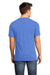 District DT6500 Mens Very Important Short Sleeve V-Neck T-Shirt Heather Royal Blue Back