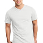 District Mens Very Important Short Sleeve V-Neck T-Shirt - White