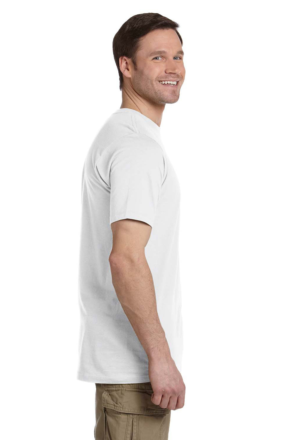 Econscious EC1075 Mens Short Sleeve Crewneck T-Shirt White Side