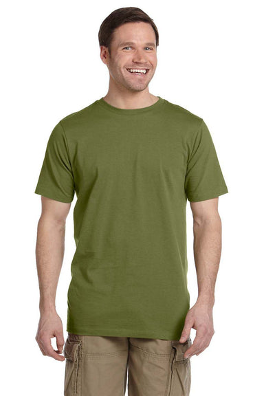 Econscious EC1075 Mens Short Sleeve Crewneck T-Shirt Loden Green Front