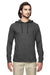 Econscious EC1085 Mens Eco Jersey Hooded Sweatshirt Hoodie Charcoal Grey Front