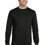Econscious Mens Long Sleeve Crewneck T-Shirt - Black