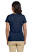 Econscious EC3000 Womens Heather Sueded Short Sleeve Crewneck T-Shirt Navy Blue Back