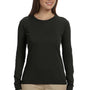Econscious Womens Long Sleeve Crewneck T-Shirt - Black