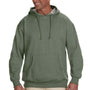 Econscious Mens Heathered Fleece Hooded Sweatshirt Hoodie - Military Green