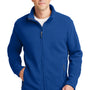 Port Authority Mens Full Zip Fleece Jacket - True Royal Blue