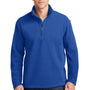 Port Authority Mens Fleece 1/4 Zip Sweatshirt - True Royal Blue - Closeout