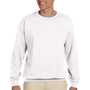 Hanes Mens Ultimate Cotton PrintPro XP Pill Resistant Crewneck Sweatshirt - White