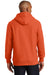 Sport-Tek F281 Mens Fleece Hooded Sweatshirt Hoodie Orange Back