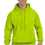 Gildan Mens DryBlend Moisture Wicking Hooded Sweatshirt Hoodie - Safety Green