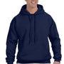 Gildan Mens DryBlend Moisture Wicking Hooded Sweatshirt Hoodie - Navy Blue