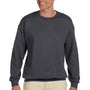 Gildan Mens Pill Resistant Fleece Crewneck Sweatshirt - Charcoal Grey