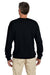 Gildan G180 Mens Fleece Crewneck Sweatshirt Black Back
