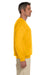 Gildan G180 Mens Fleece Crewneck Sweatshirt Gold Side