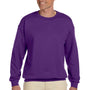 Gildan Mens Pill Resistant Fleece Crewneck Sweatshirt - Purple