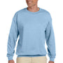Gildan Mens Pill Resistant Fleece Crewneck Sweatshirt - Light Blue