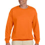 Gildan Mens Pill Resistant Fleece Crewneck Sweatshirt - Safety Orange