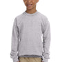 Gildan Youth Pill Resistant Fleece Crewneck Sweatshirt - Sport Grey
