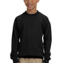 Gildan Youth Pill Resistant Fleece Crewneck Sweatshirt - Black