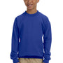 Gildan Youth Pill Resistant Fleece Crewneck Sweatshirt - Royal Blue