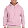 Gildan Mens Pill Resistant Hooded Sweatshirt Hoodie - Light Pink