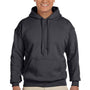 Gildan Mens Pill Resistant Hooded Sweatshirt Hoodie - Charcoal Grey