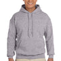 Gildan Mens Pill Resistant Hooded Sweatshirt Hoodie - Sport Grey