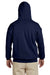 Gildan G185 Mens Hooded Sweatshirt Hoodie Navy Blue Back