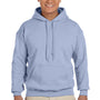 Gildan Mens Pill Resistant Hooded Sweatshirt Hoodie - Light Blue