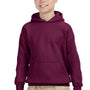 Gildan Youth Pill Resistant Hooded Sweatshirt Hoodie - Maroon