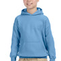 Gildan Youth Pill Resistant Hooded Sweatshirt Hoodie - Carolina Blue