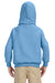 Gildan G185B Youth Hooded Sweatshirt Hoodie Carolina Blue Back
