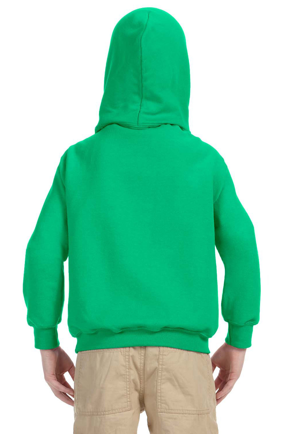 Gildan G185B Youth Hooded Sweatshirt Hoodie Irish Green Back