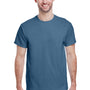 Gildan Mens Ultra Short Sleeve Crewneck T-Shirt - Indigo Blue