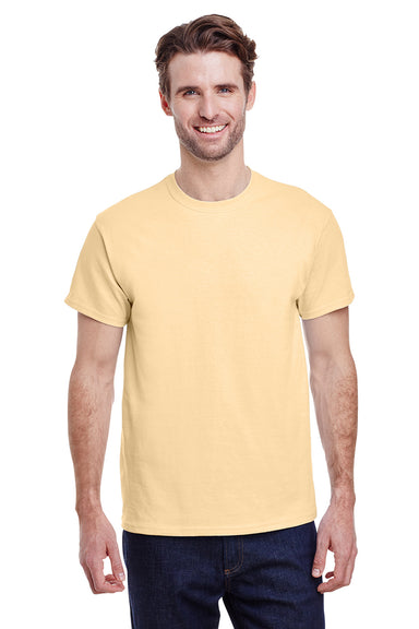 Gildan G200 Mens Ultra Short Sleeve Crewneck T-Shirt Vegas Gold Front