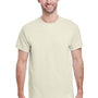 Gildan Mens Ultra Short Sleeve Crewneck T-Shirt - Natural