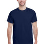 Gildan Mens Ultra Short Sleeve Crewneck T-Shirt - Navy Blue