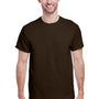 Gildan Mens Ultra Short Sleeve Crewneck T-Shirt - Dark Chocolate Brown
