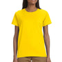 Gildan Womens Ultra Short Sleeve Crewneck T-Shirt - Daisy Yellow - Closeout