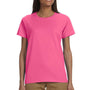 Gildan Womens Ultra Short Sleeve Crewneck T-Shirt - Safety Pink - Closeout
