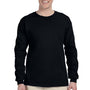 Gildan Mens Ultra Long Sleeve Crewneck T-Shirt - Black
