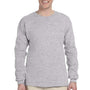 Gildan Mens Ultra Long Sleeve Crewneck T-Shirt - Sport Grey