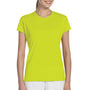 Gildan Womens Performance Jersey Moisture Wicking Short Sleeve Crewneck T-Shirt - Safety Green - Closeout