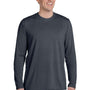 Gildan Mens Performance Jersey Moisture Wicking Long Sleeve Crewneck T-Shirt - Charcoal Grey