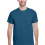 Gildan Mens Short Sleeve Crewneck T-Shirt - Indigo Blue