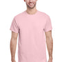 Gildan Mens Short Sleeve Crewneck T-Shirt - Light Pink