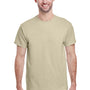 Gildan Mens Short Sleeve Crewneck T-Shirt - Sand