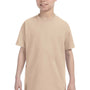 Gildan Youth Short Sleeve Crewneck T-Shirt - Sand