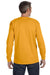 Gildan G540 Mens Long Sleeve Crewneck T-Shirt Gold Back